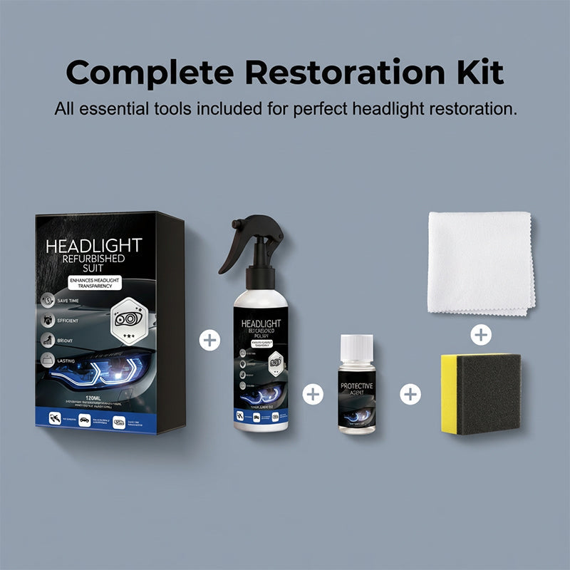 ⏳LAST DAY - Buy 2 Get 1 Free!!🚗Professional Car Headlight Restoration Kit