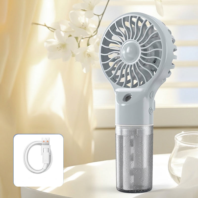 🏖️Summer Cool Deal: ONLY £7.99!❄️Portable Handheld Mist Cooling Fan💦