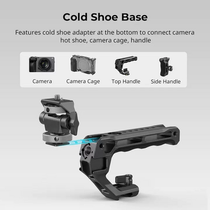 📷Camera Monitor Mount with Cold Shoe Adapter, 360° Swivel and 180°