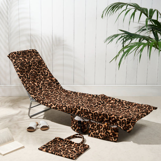 🏖️Limited Time Sale 50% OFF!🌞OHS Sun Lounger Towel with Pockets & Carry Bag 🏖️  Extra-Large Microfibre Beach Towel – Quick-Dry, Lightweight & Sand-Resistant☀️🇬🇧✨