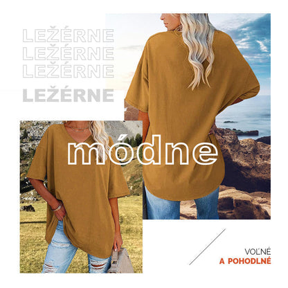 🌷2026 Hot Sale-49% OFF🌷Women's Summer Half Sleeve Casual Loose Fit Cotton Tunic T-shirt