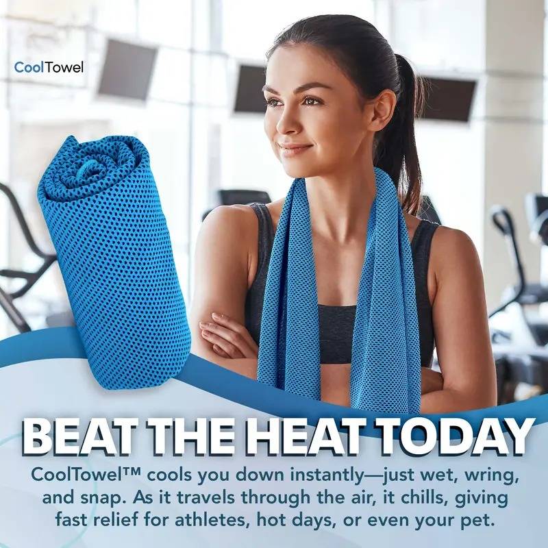 ⏰Last Day Buy 1 Get 1 Free❄💦Cold Sweat Towel You Can Use Anywhere, Anytime! Reusable Soft Absorbent Cooling Portable– UK Ready! 🇬🇧