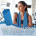 ⏰Last Day Buy 1 Get 1 Free❄💦Cold Sweat Towel You Can Use Anywhere, Anytime! Reusable Soft Absorbent Cooling Portable– UK Ready! 🇬🇧