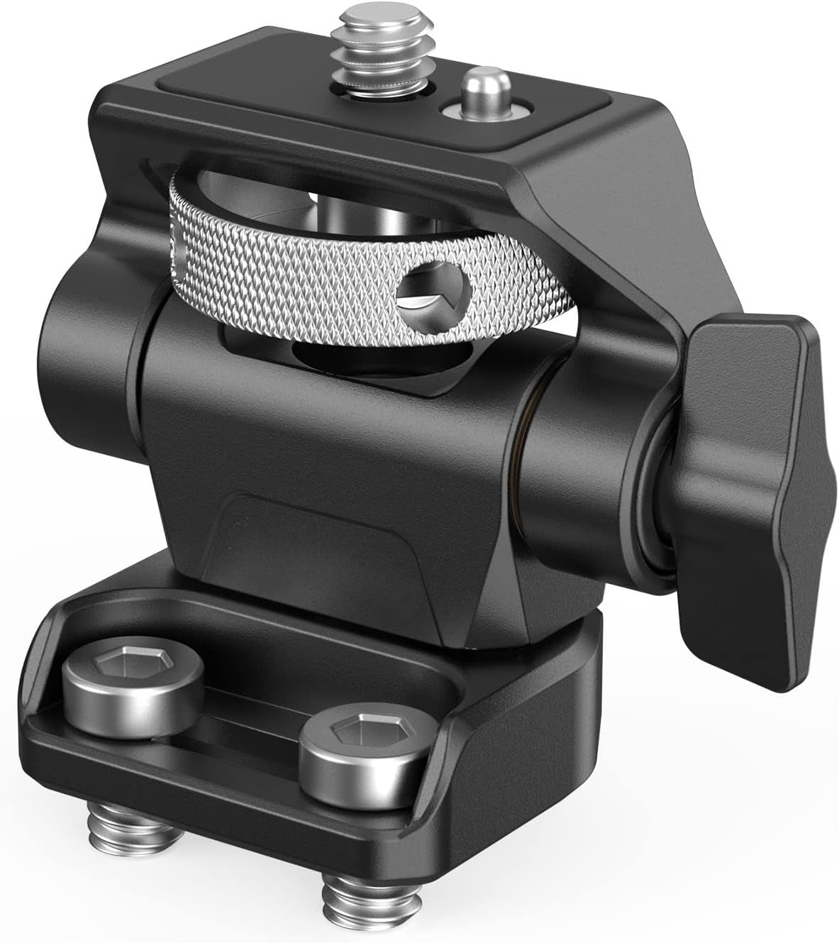 📷Camera Monitor Mount with Cold Shoe Adapter, 360° Swivel and 180°