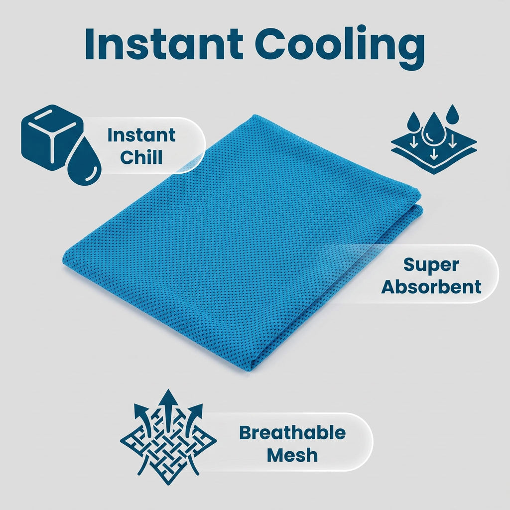 ⏰Last Day Buy 1 Get 1 Free❄💦Cold Sweat Towel You Can Use Anywhere, Anytime! Reusable Soft Absorbent Cooling Portable– UK Ready!