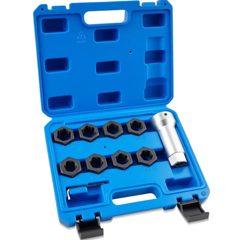🎉 2026 Hot Sale🔧8Pcs Automotive Thread Repair Tool Set｜Hardened Steel Damaged Screw Bolt Restorer ✨