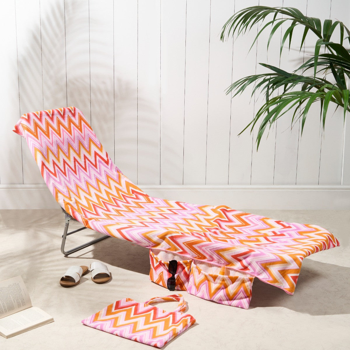 🏖️Limited Time Sale 50% OFF!🌞OHS Sun Lounger Towel with Pockets & Carry Bag 🏖️  Extra-Large Microfibre Beach Towel – Quick-Dry, Lightweight & Sand-Resistant☀️🇬🇧✨