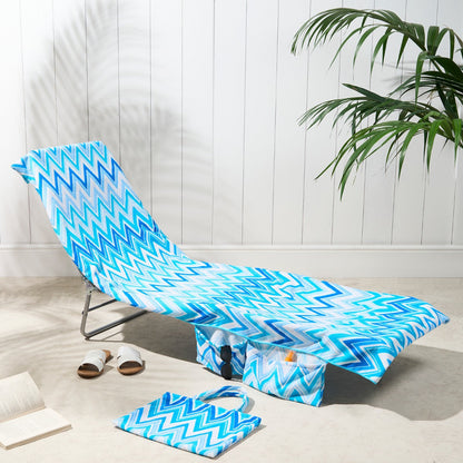 🏖️Limited Time Sale 50% OFF!🌞OHS Sun Lounger Towel with Pockets & Carry Bag 🏖️  Extra-Large Microfibre Beach Towel – Quick-Dry, Lightweight & Sand-Resistant☀️🇬🇧✨