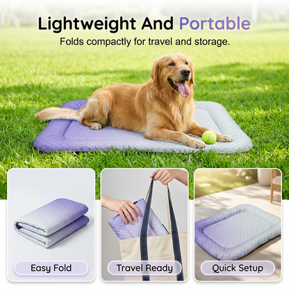 🔥LAST DAY SALE ONLY￡7.99!!❄Pawchill™🇬🇧Pet Cooling Mat for Dogs & Cats 🐾  Naturally Cool Ice-Silk Pad • Breathable, Washable & Soft 🌿  For Floors, Sofas & Car Travel • Multiple Sizes • Gradient Colours ☀️🐶🐱