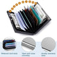 RFID Blocking Metal Card Holder - Ultra-Slim Stainless Steel Business Credit Card Case, Portable Pocket Secure ID Protector for Men’s Business Travel