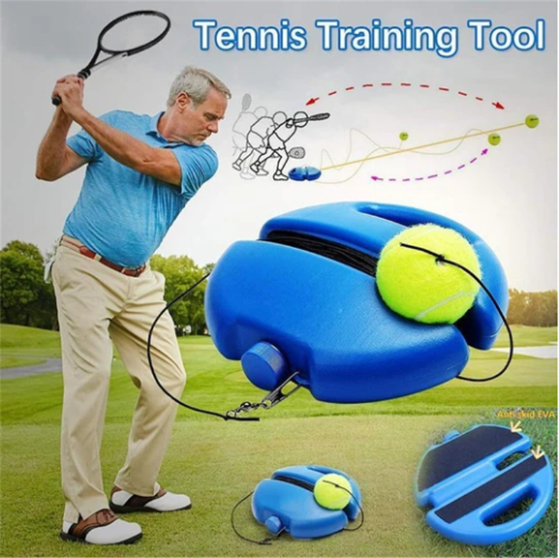 KIT Tennis Trainer – Self-study tool, adjustable height & stable base – improves your swing and accuracy anywhere 💪
