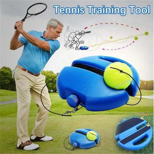 KIT Tennis Trainer – Self-study tool, adjustable height & stable base – improves your swing and accuracy anywhere 💪