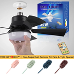 🏆LAST DAY SALE ONLY￡16.99 with Socket!!🎁🔥SmartBreez™ PRO 40W LED Ceiling Fan Light – 20.5” Ultra-Quiet with Remote 🎯 | E27 + FREE B22 Adapter 🔌 | For Bedroom 😴, Kitchen 👩‍🍳 & Garage 🛠️ – UK Ready! 🇬🇧
