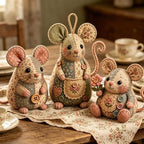 Handcrafted Vintage Mouse Plush Sewing Kit