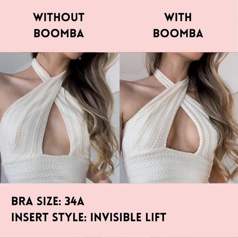 💕LAST DAY SALE ONLY ￡7.99!!💕OUFALI Lift Inserts for Bras – Lightly Padded, Double-Sided Adhesive👙 Reusable, Washable • Natural Lift • Seamless Under Clothing ✨