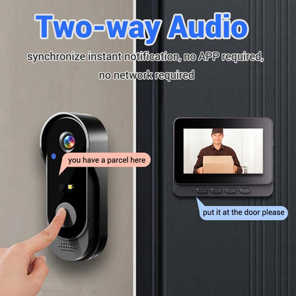 💐50% OFF ! Doorbell Camera with Screen – 4.3-Inch Display, Easy Setup 📱🔔