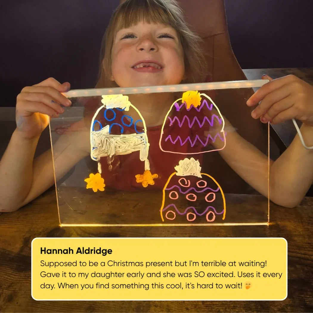 ✨LAST WEEK SPECIAL PRICE: ￡10.99!!⏳🎨Luminous Led Drawing Board For Children