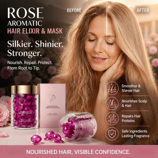 ⏳LAST DAY SALE ONLY ￡6.99!🔥Hair Oil Capsules💎Argan & Rosehip Frizz Taming • Instant Shine • Travel-Friendly & Non-Greasy | All Hair Types 🇬🇧✨