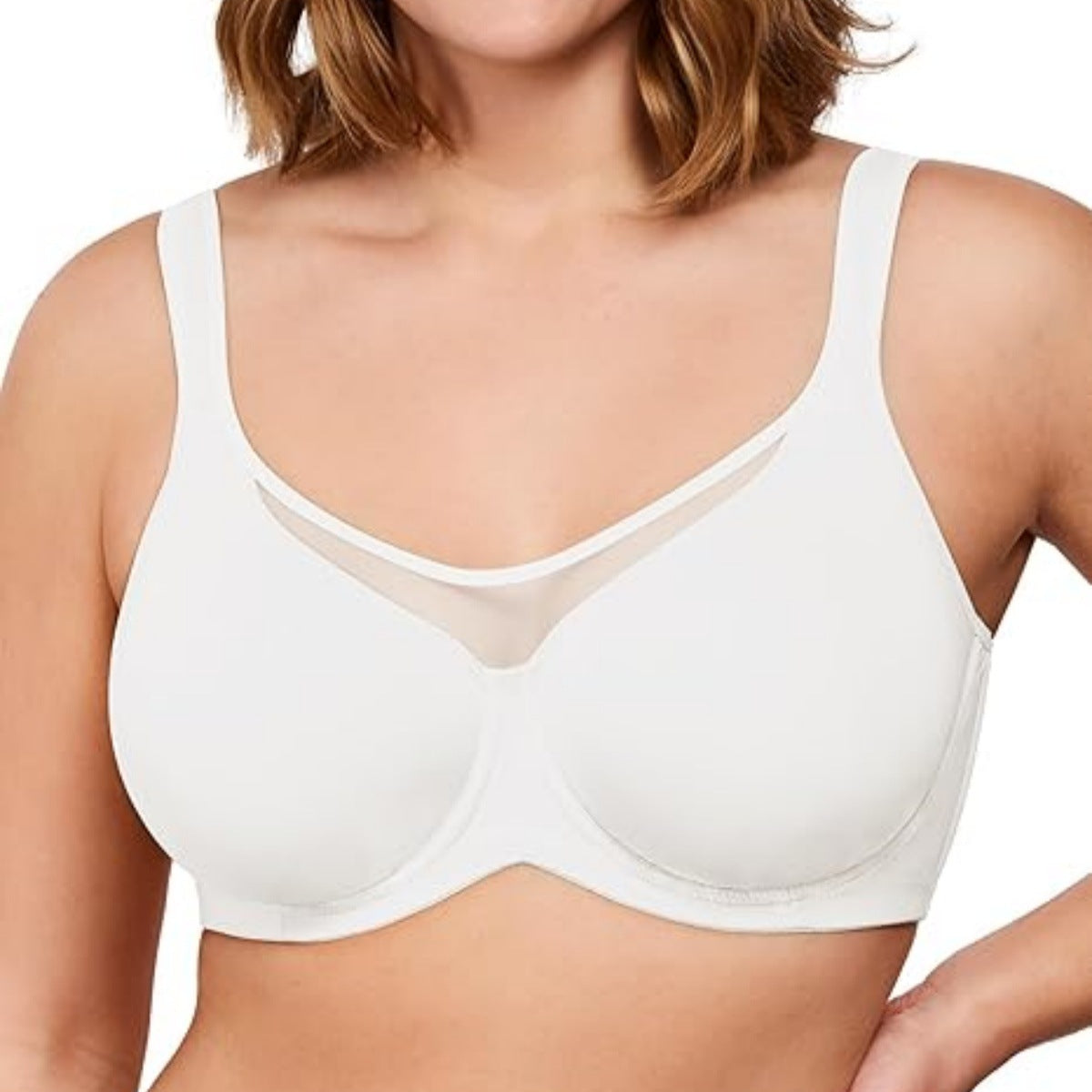 🏆 Last Day Special Price £6.99💐Women's Elegant Sheer Full Coverage Plus Size Bra