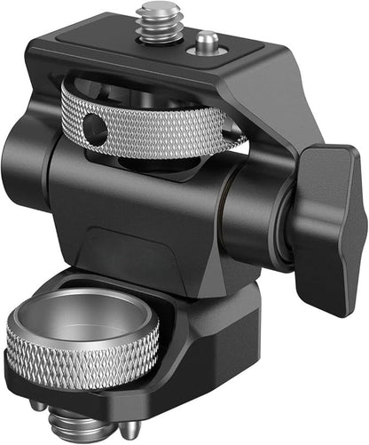 📷Camera Monitor Mount with Cold Shoe Adapter, 360° Swivel and 180°