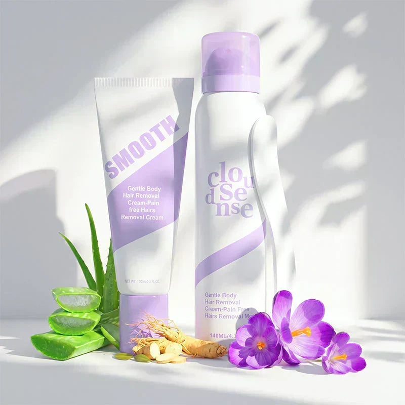 🧴LAST DAY SALE ONLY ￡7.99!! 💖Gentle & Painless Hair Removal Cream Duo for Sensitive Skin, Say Goodbye To Unwanted Hair Without Pain👋