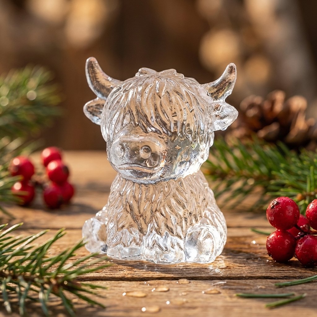 ⏳Last Day Special Price ￡6.99!!🐮 Mini Highland Cow Ice Cube Mold – Cute 3D Ice for Drinks, Parties & Gifts