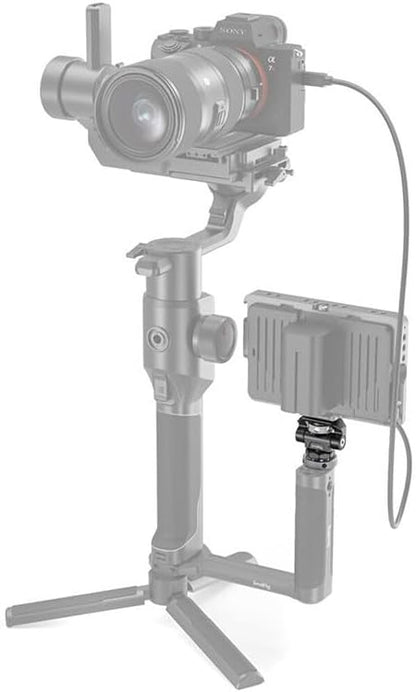📷Camera Monitor Mount with Cold Shoe Adapter, 360° Swivel and 180°