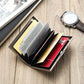 RFID Blocking Metal Card Holder - Ultra-Slim Stainless Steel Business Credit Card Case, Portable Pocket Secure ID Protector for Men’s Business Travel