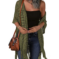 🔥 LIMITED-TIME Just £15.99!!😍Women’s Oversized Knit Cardigan – Lightweight Crochet Tassel Kimono for Spring & Summer 🌸
