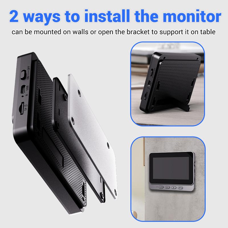 💐50% OFF ! Doorbell Camera with Screen – 4.3-Inch Display, Easy Setup 📱🔔