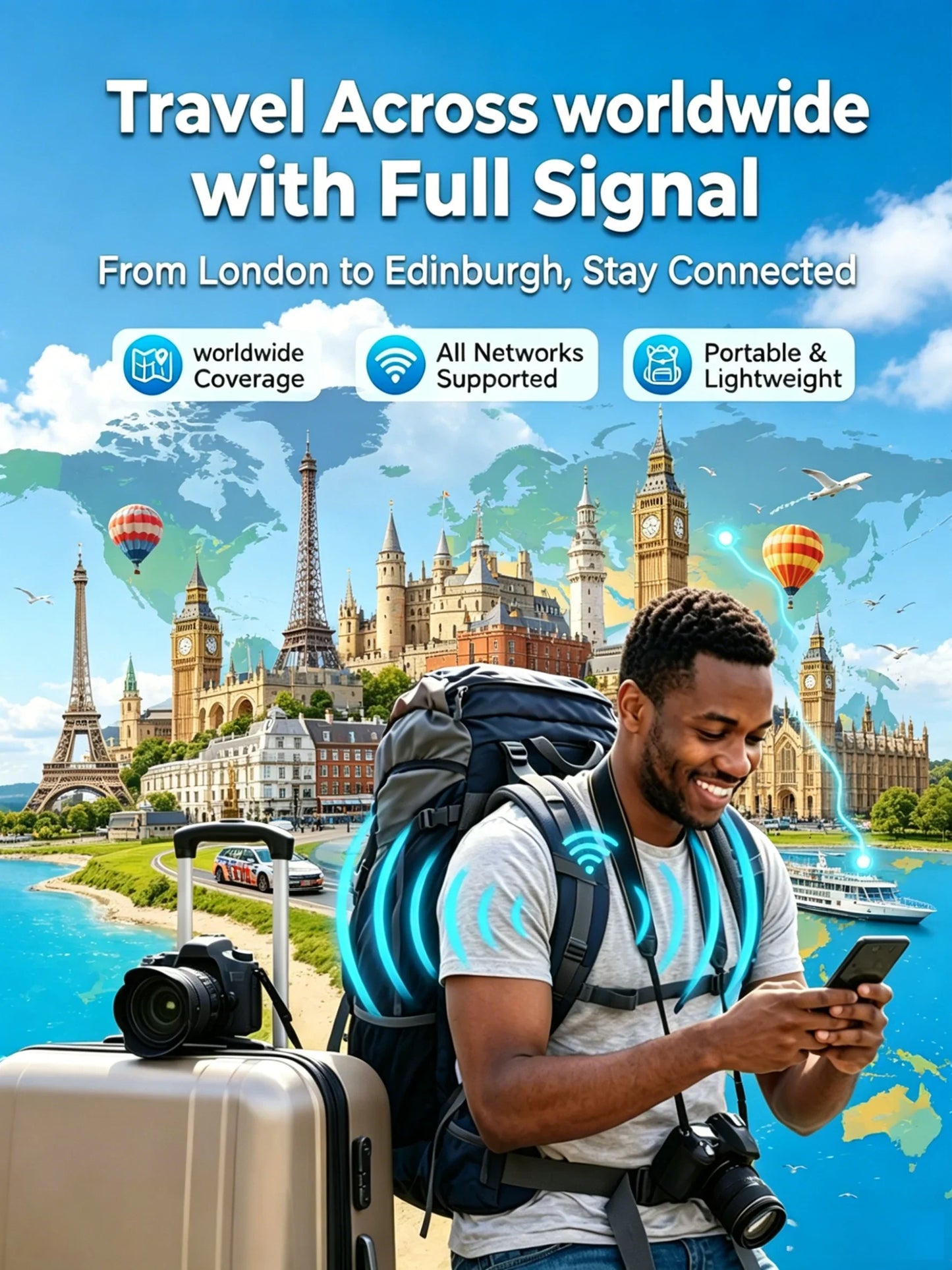 🥳2026 HOT SALE🥳📶 Mobile Hotspot – Portable WiFi, full coverage anywhere. No contract, no setup. Stay connected on the go! 📱✨