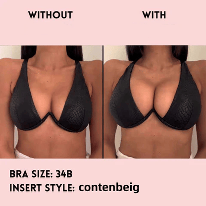💕LAST DAY SALE ONLY ￡7.99!!💕OUFALI Lift Inserts for Bras – Lightly Padded, Double-Sided Adhesive👙 Reusable, Washable • Natural Lift • Seamless Under Clothing ✨