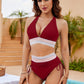 ⏰2026 Summer Hot Sale 60% OFF⏳High Waisted Tummy Control Color Block Bikini Set With Free Sunglass🕶️