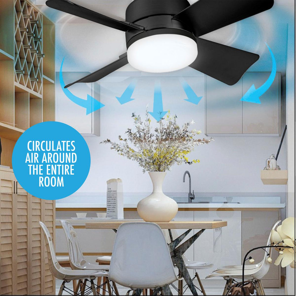 🏆LAST DAY SALE ONLY￡16.99 with Socket!!🎁🔥SmartBreez™ PRO 40W LED Ceiling Fan Light – 20.5” Ultra-Quiet with Remote 🎯 | E27 + FREE B22 Adapter 🔌 | For Bedroom 😴, Kitchen 👩‍🍳 & Garage 🛠️ – UK Ready! 🇬🇧