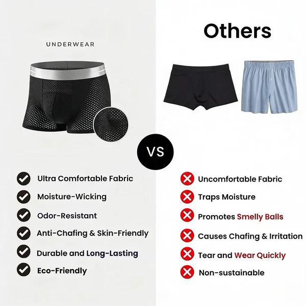 🏆45K+ SOLD 🔥2026 HOT SALE   Premium All-Day Comfort IceSilk Mesh Men's Boxer