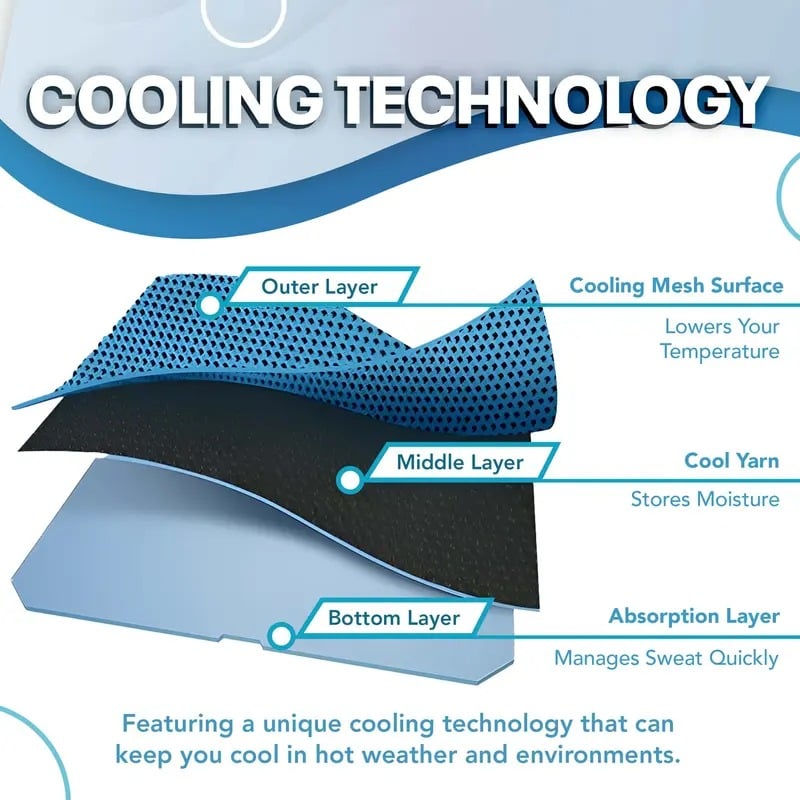 ⏰Last Day Buy 1 Get 1 Free❄💦Cold Sweat Towel You Can Use Anywhere, Anytime! Reusable Soft Absorbent Cooling Portable– UK Ready! 🇬🇧