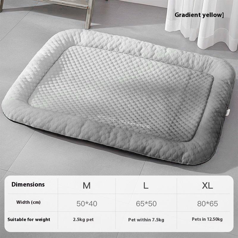 🔥LAST DAY SALE ONLY￡7.99!!❄Pawchill™🇬🇧Pet Cooling Mat for Dogs & Cats 🐾  Naturally Cool Ice-Silk Pad • Breathable, Washable & Soft 🌿  For Floors, Sofas & Car Travel • Multiple Sizes • Gradient Colours ☀️🐶🐱