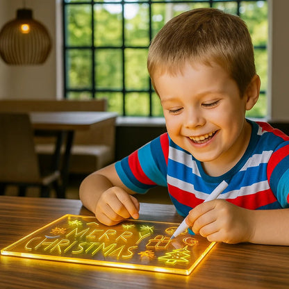 ✨LAST WEEK SPECIAL PRICE: ￡10.99!!⏳🎨Luminous Led Drawing Board For Children