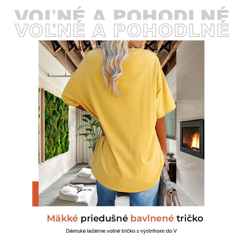 🌷2026 Hot Sale-49% OFF🌷Women's Summer Half Sleeve Casual Loose Fit Cotton Tunic T-shirt