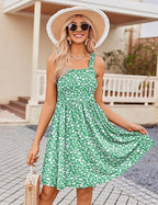 ⏰Hot Sale 49% Off💃Women's Summer Dresses Casual Square Neck Floral Sundress With Pockets