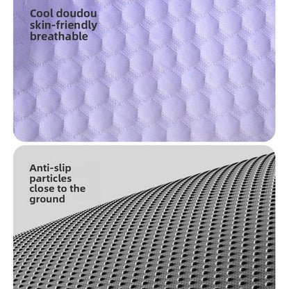 🔥LAST DAY SALE ONLY￡7.99!!❄Pawchill™🇬🇧Pet Cooling Mat for Dogs & Cats 🐾  Naturally Cool Ice-Silk Pad • Breathable, Washable & Soft 🌿  For Floors, Sofas & Car Travel • Multiple Sizes • Gradient Colours ☀️🐶🐱