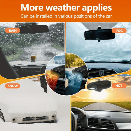 🔥New Upgrade Portable Car Heater, 60s Fast Demisting Defroster