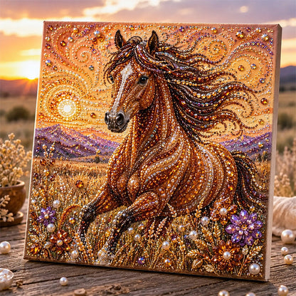 🏆 Last Day Special Price £9.99🦬✨ Highland Cow Pearl Art DIY Kit – Relaxing DIY Craft to Create Stunning Coastal Artwork