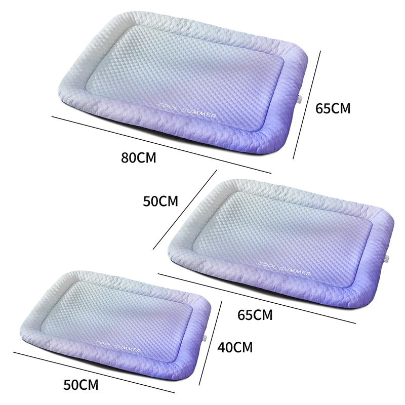 🔥LAST DAY SALE ONLY￡7.99!!❄Pawchill™🇬🇧Pet Cooling Mat for Dogs & Cats 🐾  Naturally Cool Ice-Silk Pad • Breathable, Washable & Soft 🌿  For Floors, Sofas & Car Travel • Multiple Sizes • Gradient Colours ☀️🐶🐱