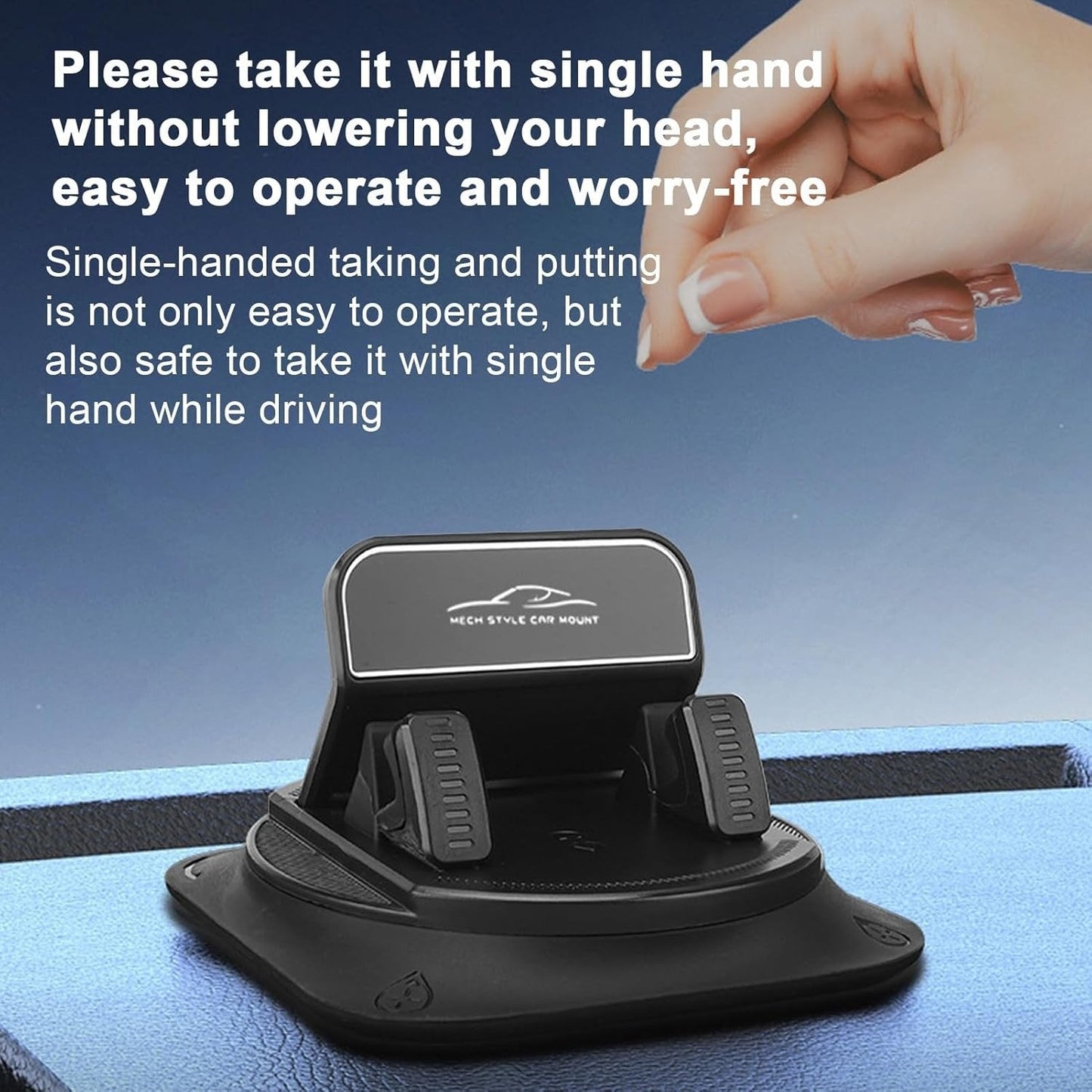 ⏳Limited-time 49% off & Super Fast Delivery⚡Dashboard Phone Holder - Adjustable Holder, Silicone Holder | Adhesive Car Organizer for Horizontal & Vertical Placement 🚗📱
