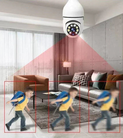 💡【Wireless WiFi Light Bulb Camera】— Turn it off and it's a light bulb; turn it on and it's your personal security guard—a guardian hidden within the light! 🔒✨