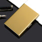 RFID Blocking Metal Card Holder - Ultra-Slim Stainless Steel Business Credit Card Case, Portable Pocket Secure ID Protector for Men’s Business Travel