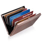 RFID Blocking Metal Card Holder - Ultra-Slim Stainless Steel Business Credit Card Case, Portable Pocket Secure ID Protector for Men’s Business Travel