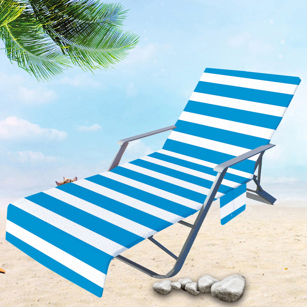 🏖️Limited Time Sale 50% OFF!🌞OHS Sun Lounger Towel with Pockets & Carry Bag 🏖️  Extra-Large Microfibre Beach Towel – Quick-Dry, Lightweight & Sand-Resistant☀️🇬🇧✨