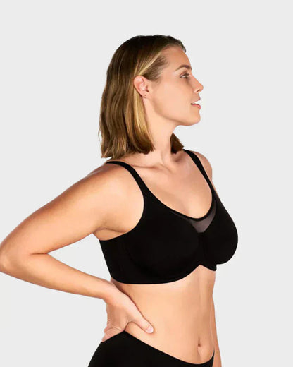 🏆 Last Day Special Price £6.99💐Women's Elegant Sheer Full Coverage Plus Size Bra